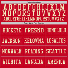 Load image into Gallery viewer, Custom Red Vintage USA Flag-City Cream Mesh Authentic Football Jersey
