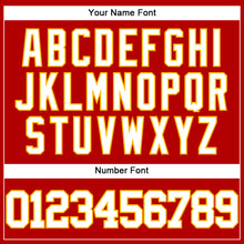 Загрузить изображение в средство просмотра галереи, Custom Red White-Gold Authentic Baseball Jersey