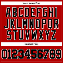 Загрузить изображение в средство просмотра галереи, Custom Red Black-White Authentic Baseball Jersey