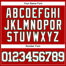 Charger l'image dans la galerie, Custom Red White-Kelly Green Authentic Baseball Jersey