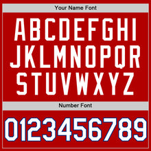 Charger l'image dans la galerie, Custom Red White-Black Authentic Throwback Baseball Jersey