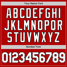 Charger l'image dans la galerie, Custom Red Black Authentic Throwback Baseball Jersey