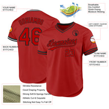 Charger l'image dans la galerie, Custom Red White Authentic Throwback Baseball Jersey