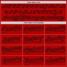 Charger l'image dans la galerie, Custom Red White Authentic Throwback Baseball Jersey