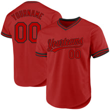 Charger l'image dans la galerie, Custom Red White Authentic Throwback Baseball Jersey