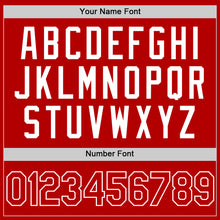 Charger l'image dans la galerie, Custom Red White Authentic Throwback Baseball Jersey