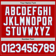 Laden Sie das Bild in den Galerie-Viewer, Custom Red White-Light Blue Authentic Throwback Baseball Jersey