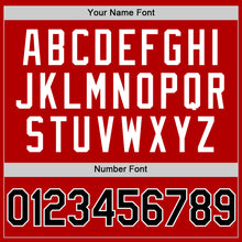 Charger l'image dans la galerie, Custom Red Black-White Authentic Throwback Baseball Jersey