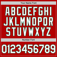 Charger l'image dans la galerie, Custom Red White-Kelly Green Authentic Throwback Baseball Jersey