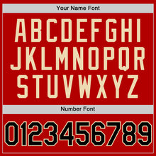 Charger l'image dans la galerie, Custom Red Black-Cream Authentic Throwback Baseball Jersey