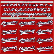 Charger l'image dans la galerie, Custom Red White-Navy Authentic Throwback Baseball Jersey