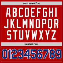 Charger l'image dans la galerie, Custom Red Royal-White Authentic Throwback Baseball Jersey