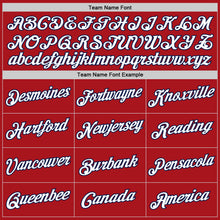 Laden Sie das Bild in den Galerie-Viewer, Custom Red White-Navy Authentic Throwback Basketball Jersey