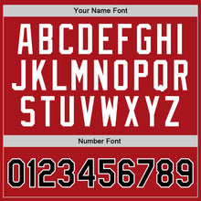 Загрузить изображение в средство просмотра галереи, Custom Red Black-White Authentic Throwback Basketball Jersey