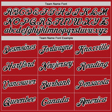 Загрузить изображение в средство просмотра галереи, Custom Red Black-White Authentic Throwback Basketball Jersey