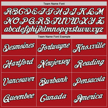 Загрузить изображение в средство просмотра галереи, Custom Red White-Black Authentic Throwback Basketball Jersey