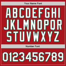 Charger l'image dans la galerie, Custom Red White-Kelly Green Authentic Throwback Basketball Jersey