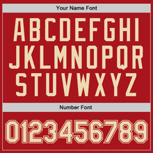 Charger l'image dans la galerie, Custom Red Cream Authentic Throwback Basketball Jersey