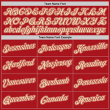 Charger l'image dans la galerie, Custom Red Cream Authentic Throwback Basketball Jersey