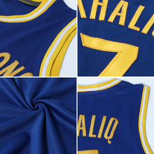 Load image into Gallery viewer, Custom Royal Orange-White Authentic Throwback Basketball Jersey