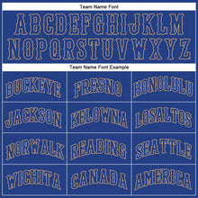 Load image into Gallery viewer, Custom Royal Royal-Old Gold Authentic Throwback Basketball Jersey