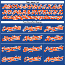Загрузить изображение в средство просмотра галереи, Custom Royal Orange-White Authentic Baseball Jersey
