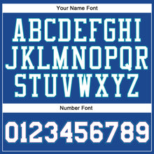 Load image into Gallery viewer, Custom Royal White-Teal Authentic Baseball Jersey