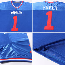 Загрузить изображение в средство просмотра галереи, Custom Royal Red-White Mesh Authentic Throwback Football Jersey