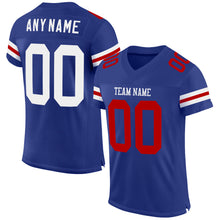 Загрузить изображение в средство просмотра галереи, Custom Royal White-Red Mesh Authentic Football Jersey