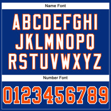 Загрузить изображение в средство просмотра галереи, Custom Royal Orange-White Mesh Authentic Football Jersey
