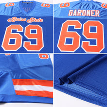 Загрузить изображение в средство просмотра галереи, Custom Royal Orange-White Mesh Authentic Football Jersey