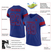 Загрузить изображение в средство просмотра галереи, Custom Royal Royal-Red Mesh Authentic Football Jersey