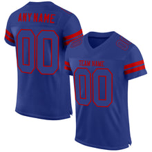 Загрузить изображение в средство просмотра галереи, Custom Royal Royal-Red Mesh Authentic Football Jersey