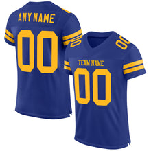 Загрузить изображение в средство просмотра галереи, Custom Royal Gold Mesh Authentic Football Jersey
