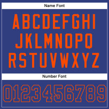 Загрузить изображение в средство просмотра галереи, Custom Royal Royal-Orange Mesh Authentic Football Jersey