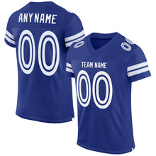 Загрузить изображение в средство просмотра галереи, Custom Royal White Mesh Authentic Football Jersey