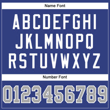 Laden Sie das Bild in den Galerie-Viewer, Custom Royal Gray-White Mesh Authentic Football Jersey