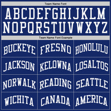 Load image into Gallery viewer, Custom Royal White Authentic Baseball Jersey