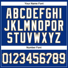 Загрузить изображение в средство просмотра галереи, Custom Royal White-Old Gold Authentic Sleeveless Baseball Jersey