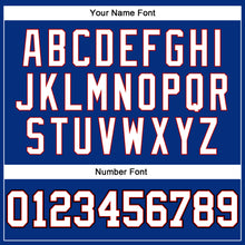 Загрузить изображение в средство просмотра галереи, Custom Royal White-Red Authentic Sleeveless Baseball Jersey