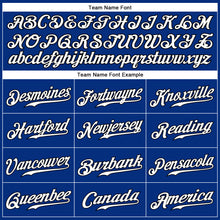 Загрузить изображение в средство просмотра галереи, Custom Royal White-Black Authentic Sleeveless Baseball Jersey