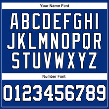 Загрузить изображение в средство просмотра галереи, Custom Royal White-Black Authentic Sleeveless Baseball Jersey