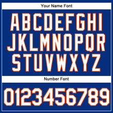 Загрузить изображение в средство просмотра галереи, Custom Royal White-Orange Authentic Sleeveless Baseball Jersey