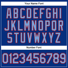 Load image into Gallery viewer, Custom Royal Light Blue-Red Authentic Sleeveless Baseball Jersey