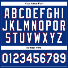 Загрузить изображение в средство просмотра галереи, Custom Royal White-Red Authentic Sleeveless Baseball Jersey