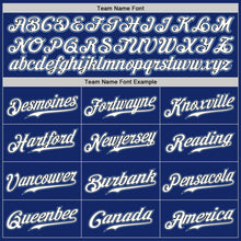 Load image into Gallery viewer, Custom Royal White-Light Blue Authentic Baseball Jersey