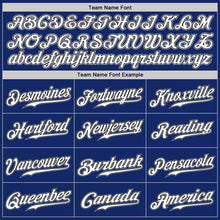 Charger l'image dans la galerie, Custom Royal White-Red Authentic Baseball Jersey