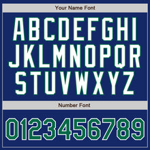 Load image into Gallery viewer, Custom Royal White Pinstripe Kelly Green-White Authentic Baseball Jersey