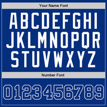 Загрузить изображение в средство просмотра галереи, Custom Royal Royal-White Authentic Throwback Basketball Jersey