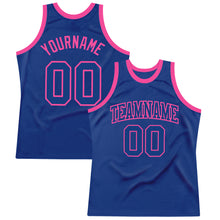 Загрузить изображение в средство просмотра галереи, Custom Royal Royal-Pink Authentic Throwback Basketball Jersey